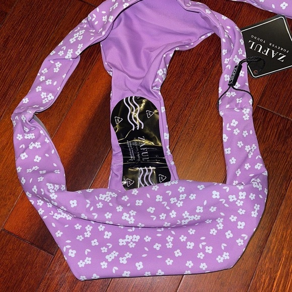 LAVENDER With White Flowers Bikini - Picture 2 of 7